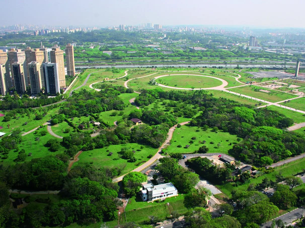 Vista aérea do Parque Villa-Lobos — São Paulo